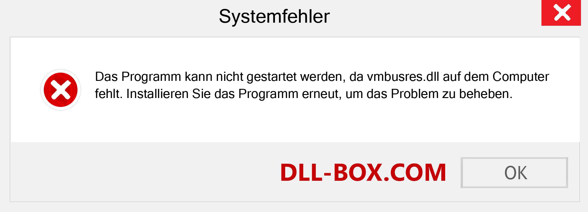 vmbusres.dll-Datei fehlt?. Download für Windows 7, 8, 10 - Fix vmbusres dll Missing Error unter Windows, Fotos, Bildern